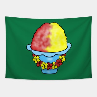 Hawaiian shaved ice with Lei Tapestry