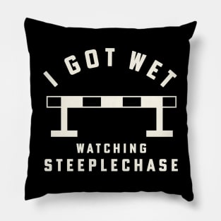 Steeplechase Track and Field I Got Wet Steeplechase Hurdle Pillow