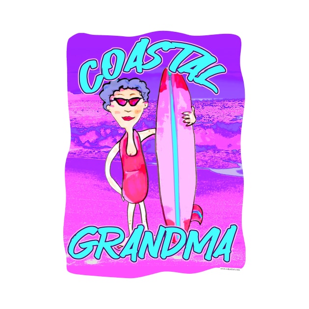 Coastal Grandma Epic Trend Fun Cartoon by Tshirtfort