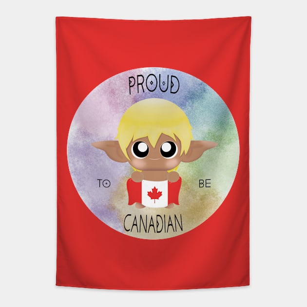 Proud to be Canadian (Sleepy Forest Creatures) Tapestry by Irô Studio