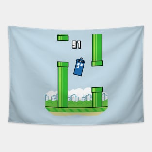 Flappy Tardis Tapestry