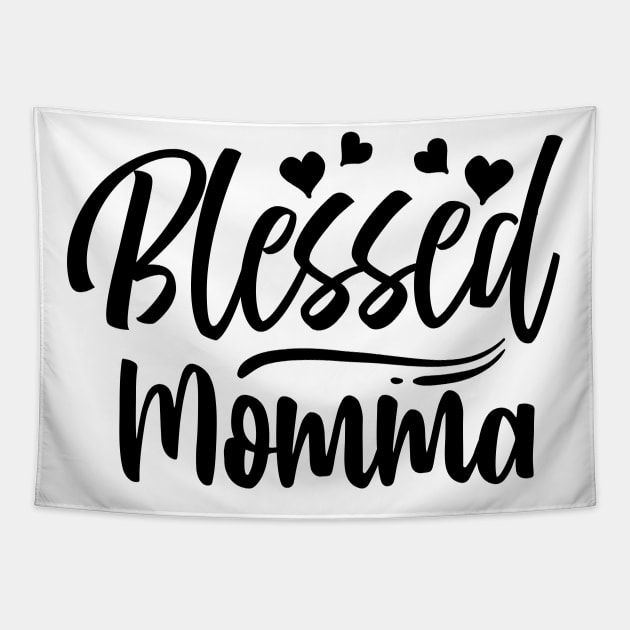 Blessed MOMMA Tapestry by família