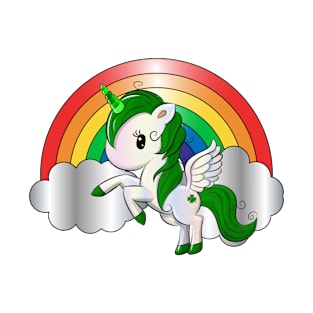 St. Patrick's Day Unicorn Pegasus T-Shirt