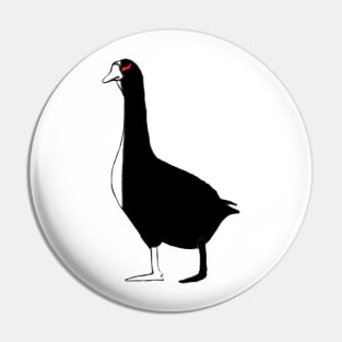 Monokuma from Danganronpa as a goose Pin