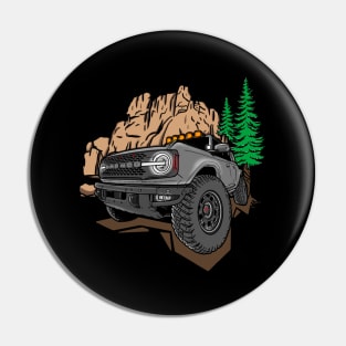 Ford Bronco Design - Grey Bronco Pin