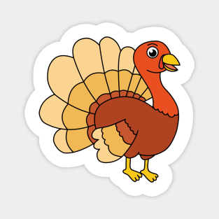 Cute Happy Turkey Farm animal Magnet