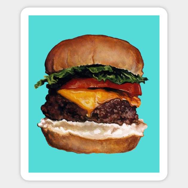 Cheeseburger - Food - Sticker