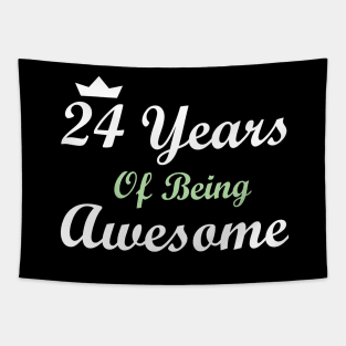 24 Years Of Being Awesome Tapestry