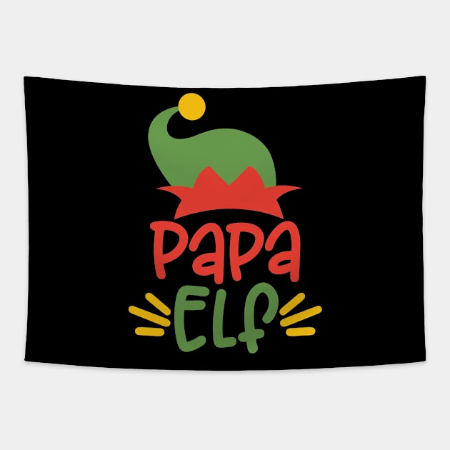 Papa Elf, Elf Dad, Dad Elf, Christmas 2020, Christmas Vacation,funny Christmas, Christmas, Dad Gift Tapestry by CoApparel