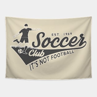 Soccer - It's Not Football Tapestry