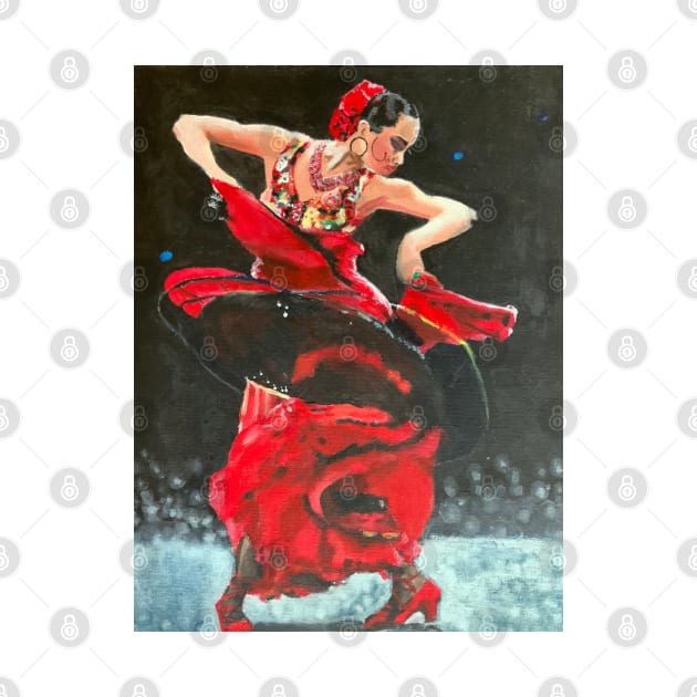 Flamenco dancer by Audrey Nagle