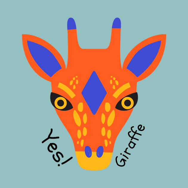 yes giraffe by EsChainarongShop