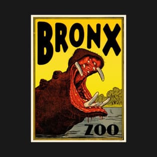 Vintage Hippo Visit The Zoo Bronx T-Shirt