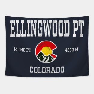 Ellingwood Point Colorado 14ers Vintage Athletic Mountains Tapestry