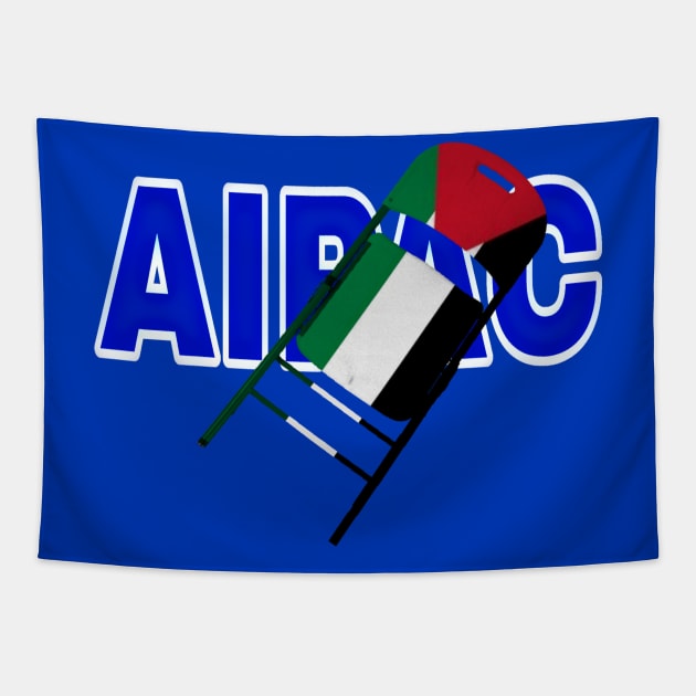 Folding Chair To The Israel Lobby - Palestinian Flag - Back Tapestry by SubversiveWare