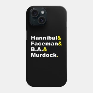 The A-Team for dark Phone Case