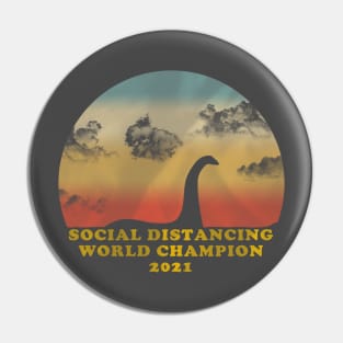 Nessie Social Distancing World Champion Pin