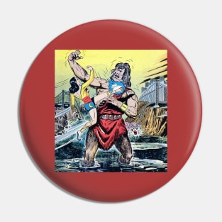 Superhero Moon Girl Battles One Eyed Monster Pin