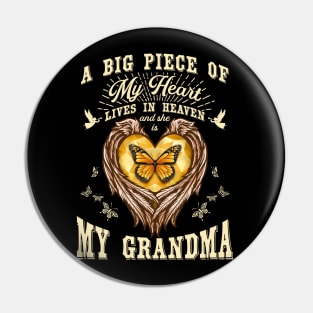 My Grandma is My Guardian Angel Pin