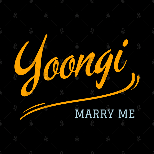 Yoongi Marry Me (BTS / Agust D / SUGA) by e s p y