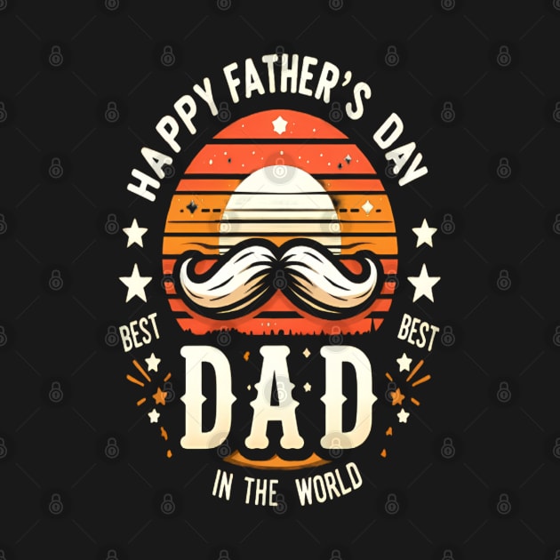 happy father’s day 2024 to the best dad in the world by WOLVES STORE