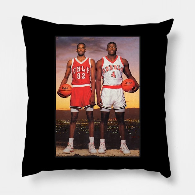 Stacey Augmon and Larry Johnson 1991 Pillow by Nya Nya