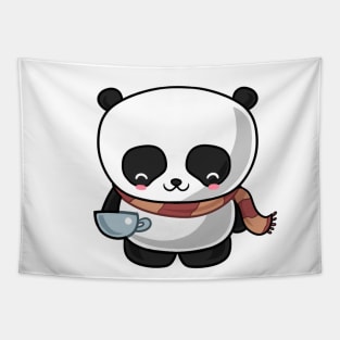 Kawaii panda snug Tapestry