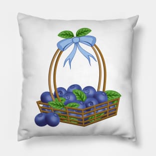 Blueberry Basket Pillow