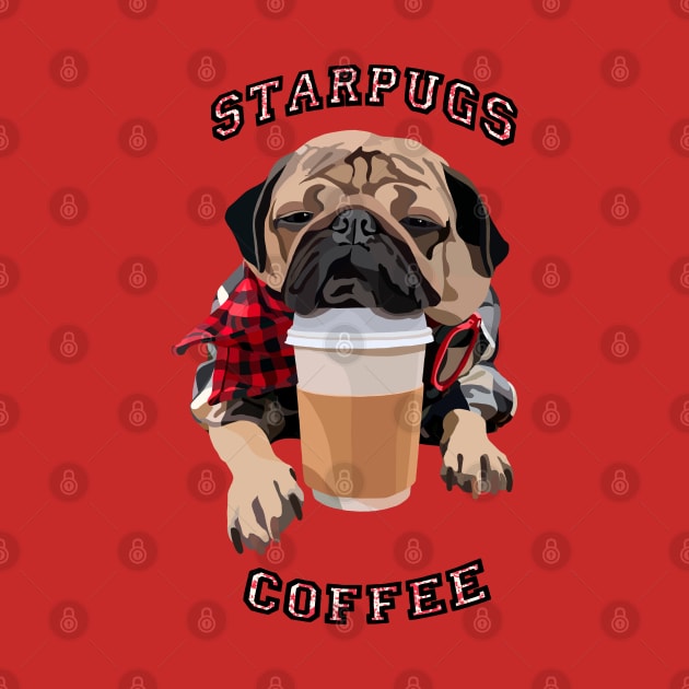 Star Pugs Coffee by stripedbeetlee