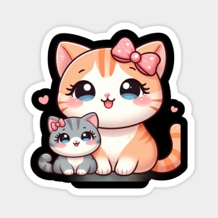 Laugh Out Loud with Funny Cute Cat Mom Ever Magnet