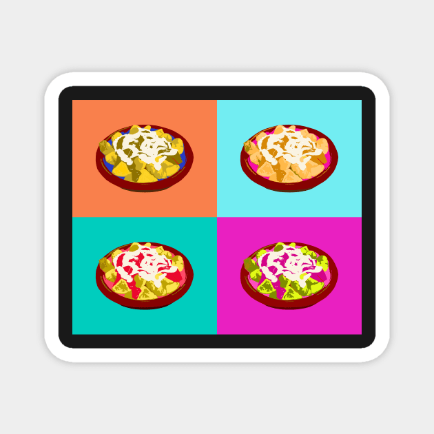 Patatas Bravas Pop Art Magnet by BasicBarcelona