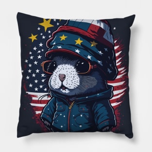 Patriotic Guinea Pig Pillow