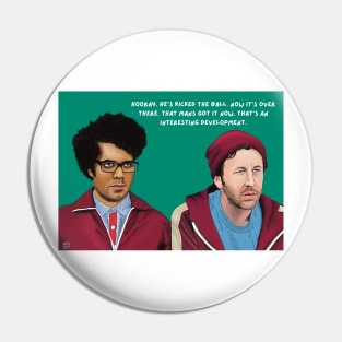 Moss and Roy at the football, IT Crowd. Pin