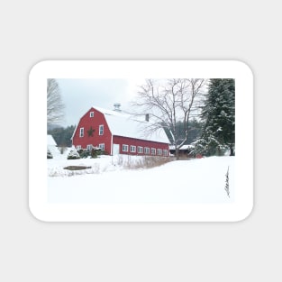 Holiday Barn Magnet