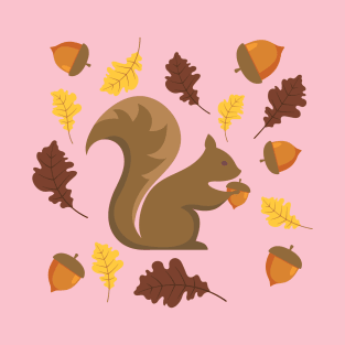 Cute Fall Squirrel T-Shirt