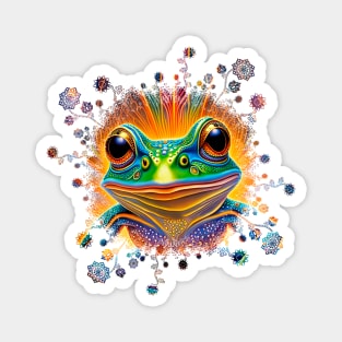 Froggy Animal Spirit (25) - Trippy Psychedelic Frog Magnet