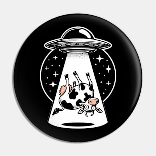 UFO – Crazy Cow Alien Abduction Flying Saucer Pin