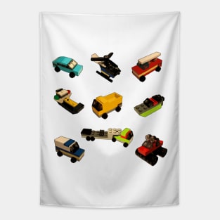 Bricks And Pieces - Transport Collection 1 Tapestry