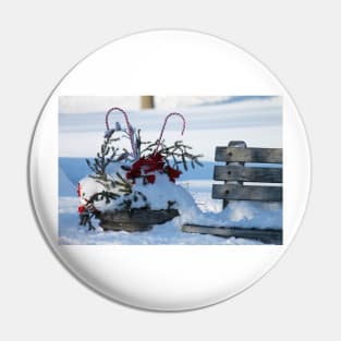 Village Christmas Pin