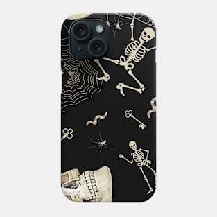 Skeleton Dance Pattern. Phone Case