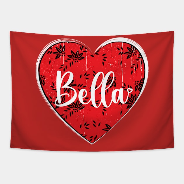 I Love Bella First Name I Heart Bella Tapestry by ArticArtac