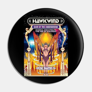 HAWKWIND JOE BANKS MERCH VTG Pin