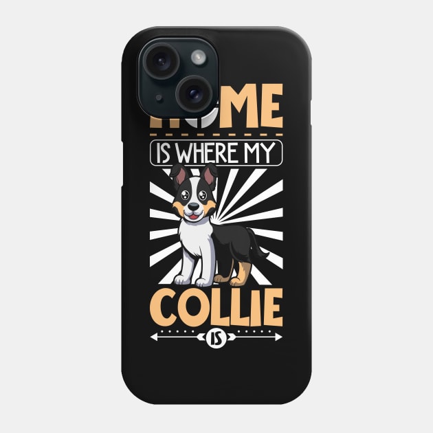 Home is with my Smooth Collie Phone Case by Modern Medieval Design