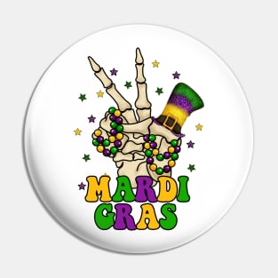 Skeleton Mardi Gras, Purple Mardi Gras, Mardi Gras Celebration, Mardi Gras Carnival, Mardi Gras Outfit (2 Sided) Pin