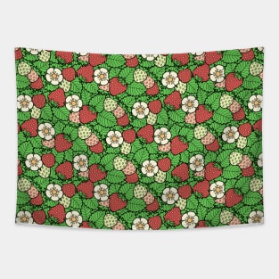 Strawberry Background Pattern Tapestry