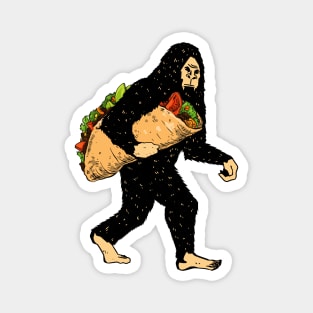 Bigfoot Carrying Taco Magnet