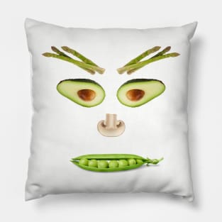 Vegan Face3 Pillow