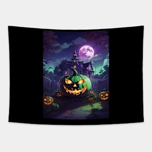 Halloween Anime Style Tapestry