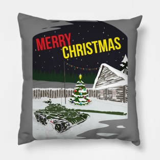 To the tanker for Christmas Pillow