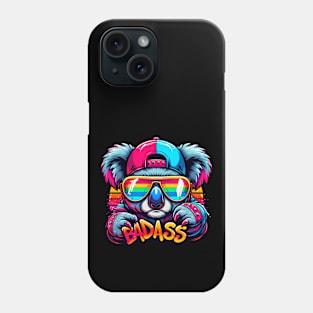 badass koala graffiti Phone Case